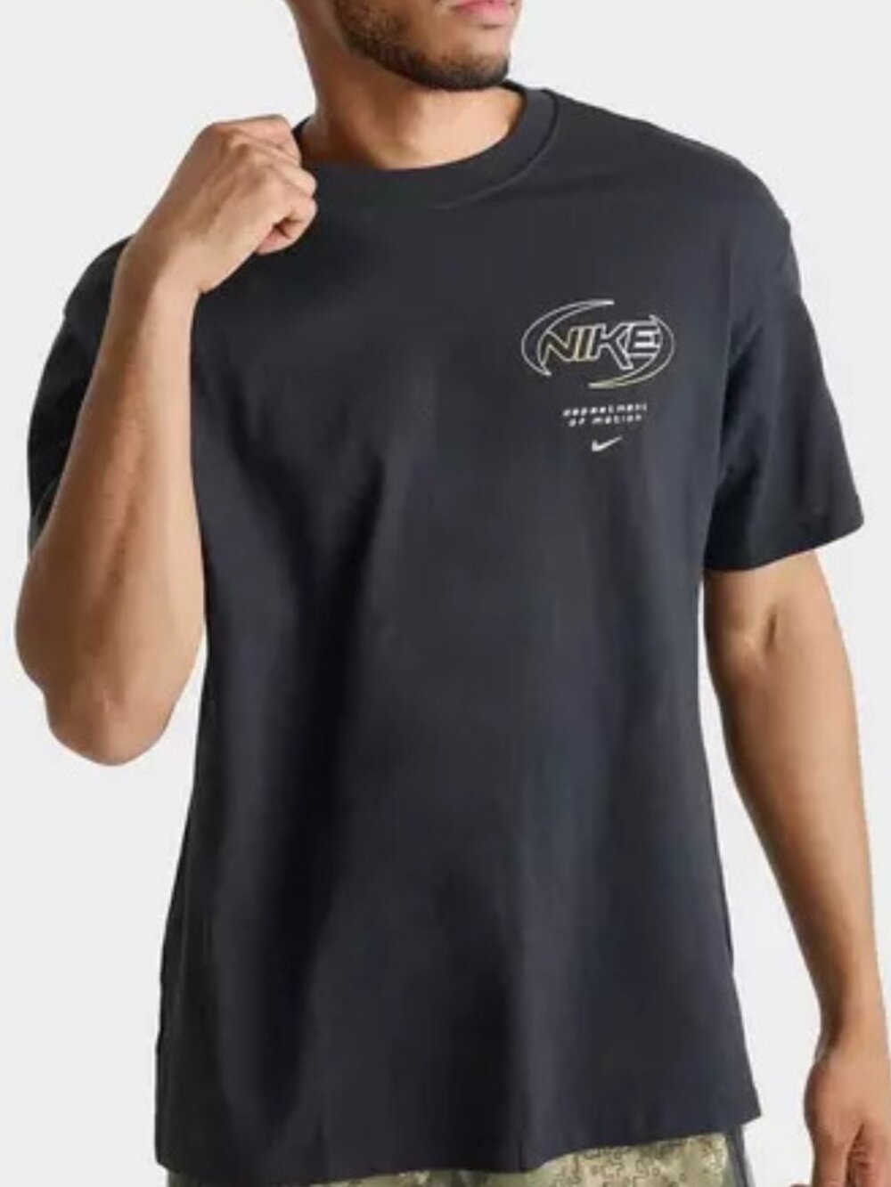 Men's Nike Sportswear Department of Motion T-Shirt - Black IM7842-010